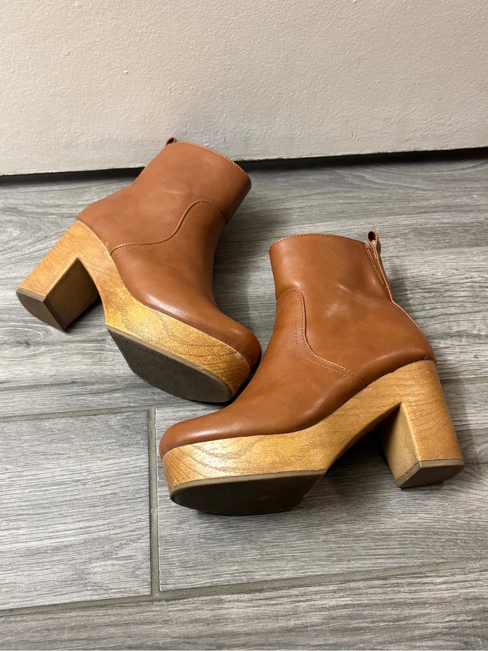 Target Brown Platform Ankle Boots